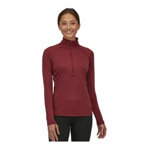 Bon marché 🛒 Patagonia Cap MW Zip Neck – Sous-vêtement technique femme ✔️ 9