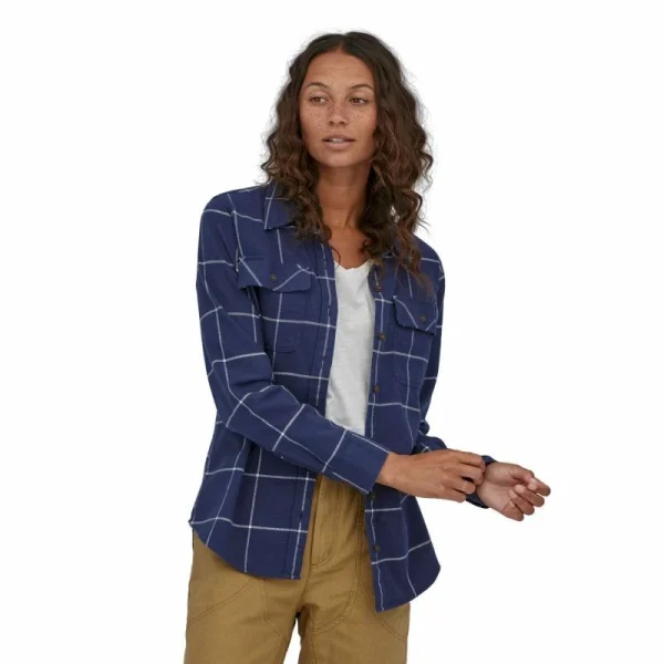 Vente flash ✔️ Patagonia L/S Organic Cotton MW Fjord Flannel 👕 Shirt – Chemise femme 🎁 3